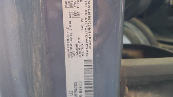 RAM PROMASTER 3500  2021