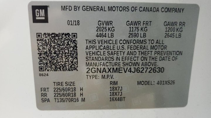 Chevrolet Equinox  2018