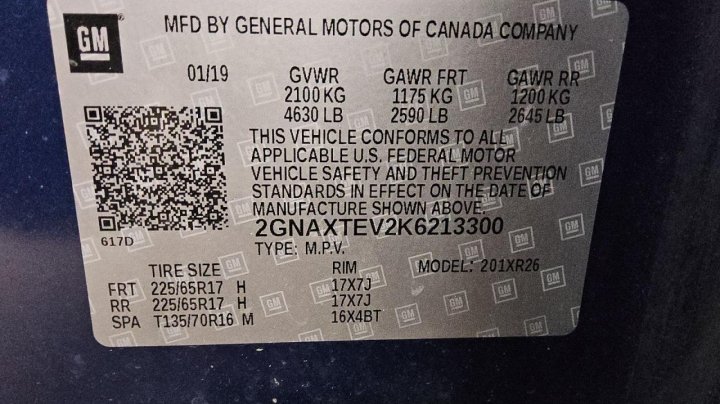 Chevrolet Equinox  2019