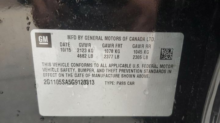 Chevrolet Impala  2016