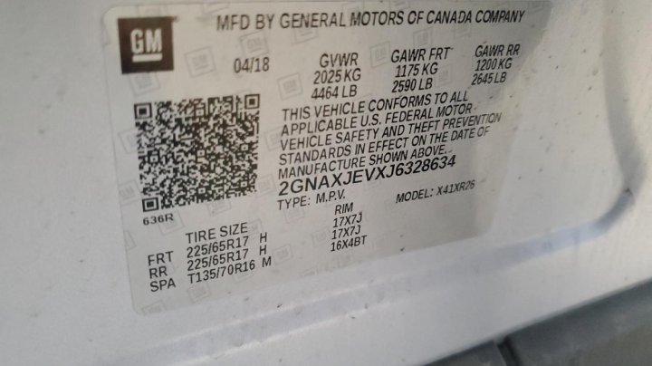 Chevrolet Equinox  2018