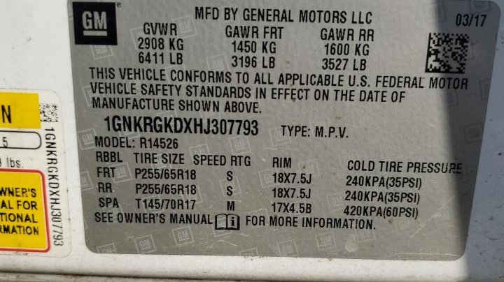 Chevrolet Traverse  2017