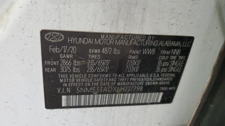 Hyundai Santa Fe  2020