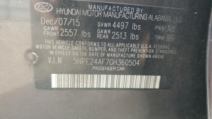 Hyundai SONATA  2016