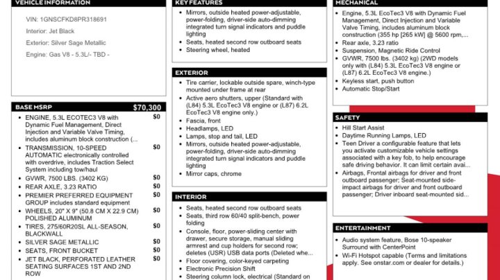 Chevrolet Suburban  2023