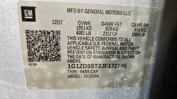 Chevrolet Malibu  2018