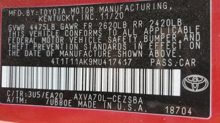Toyota Camry  2021