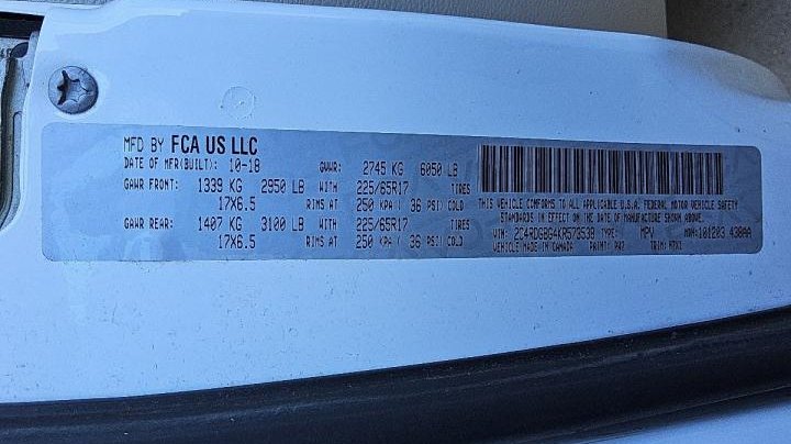 DODG GRAND CARAVAN  2019