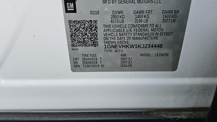 Chevrolet Traverse  2019