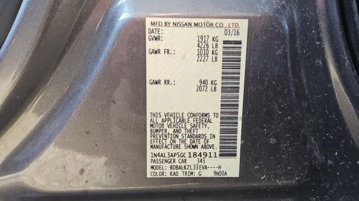 Nissan Altima  2016