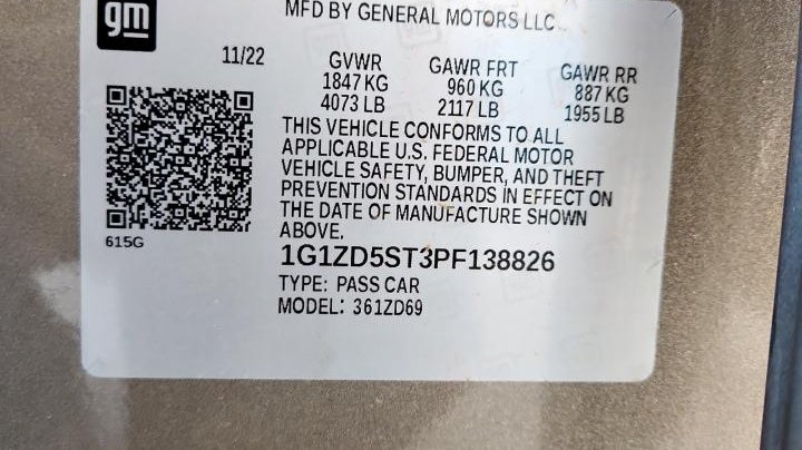 Chevrolet Malibu  2023
