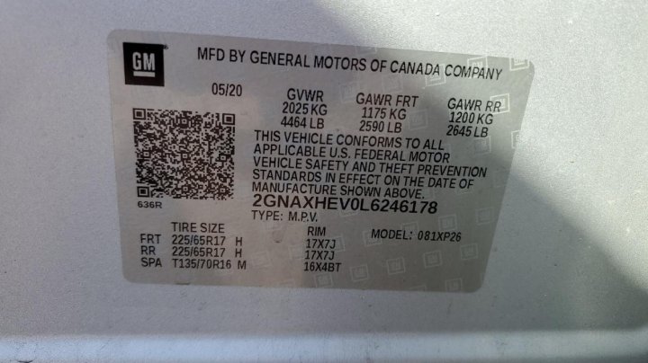 Chevrolet Equinox  2020