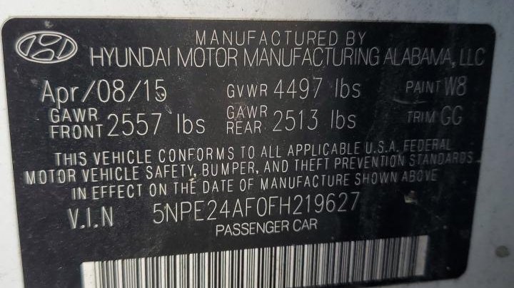 Hyundai SONATA  2015