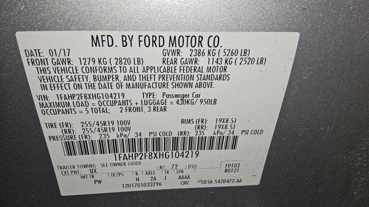 Ford TAURUS  2017