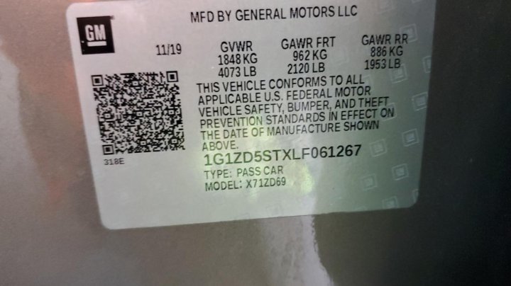 Chevrolet Malibu  2020