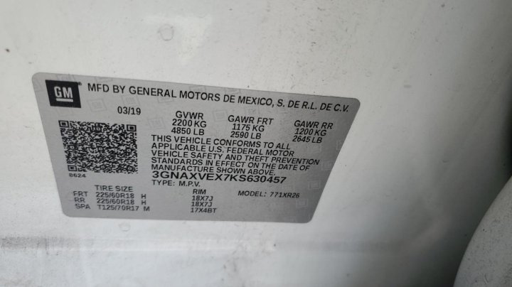 Chevrolet Equinox  2019