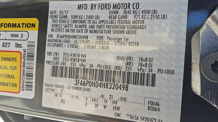 Ford FUSION  2017