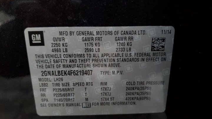 Chevrolet Equinox  2015
