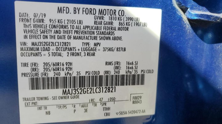 Ford ECOSPORT  2020