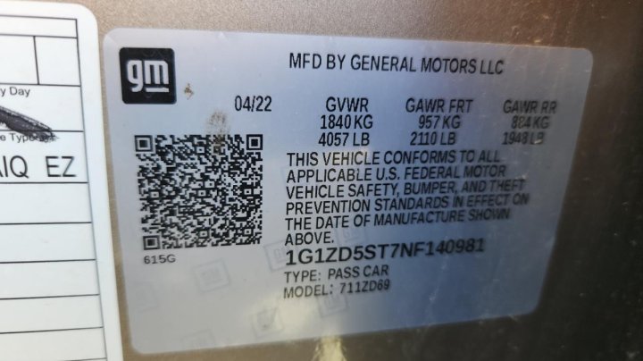Chevrolet Malibu  2022