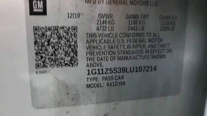 Chevrolet Impala  2020