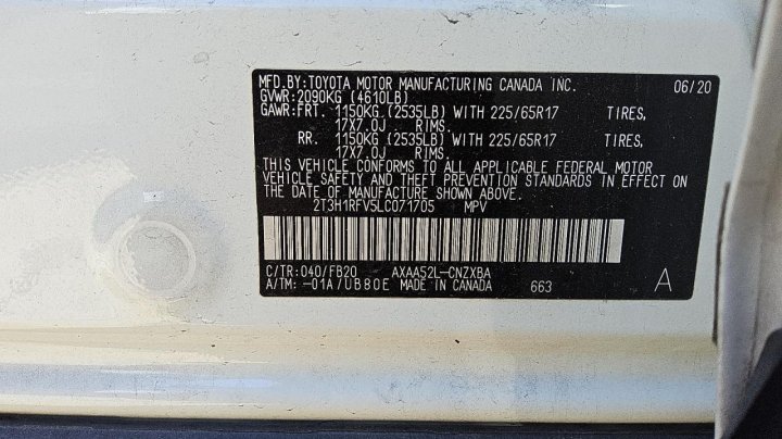 Toyota RAV4  2020