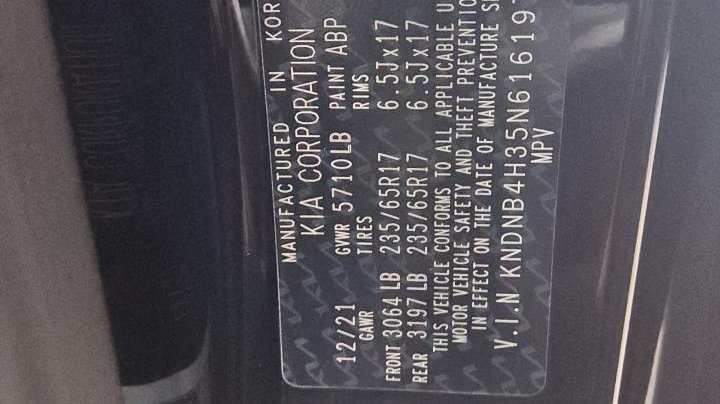 KIA CARNIVAL  2022