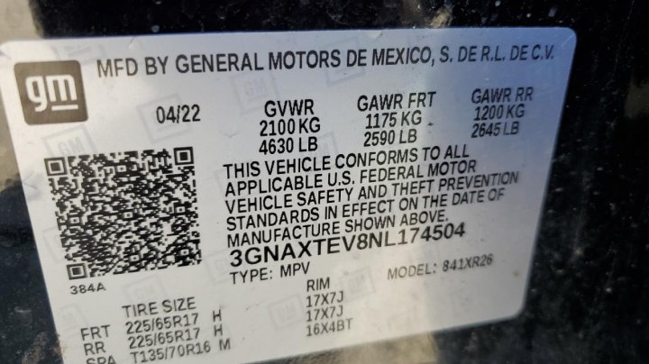 Chevrolet Equinox  2022