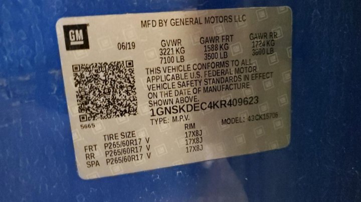 Chevrolet Tahoe  2019