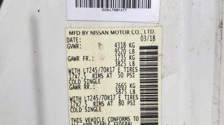 Nissan NV  2018