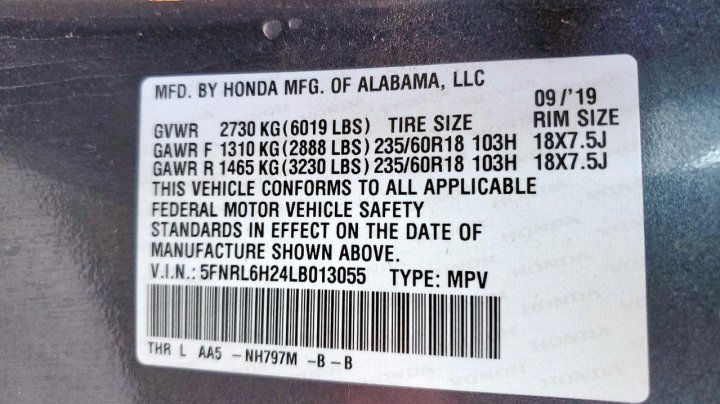 Honda Odyssey  2020