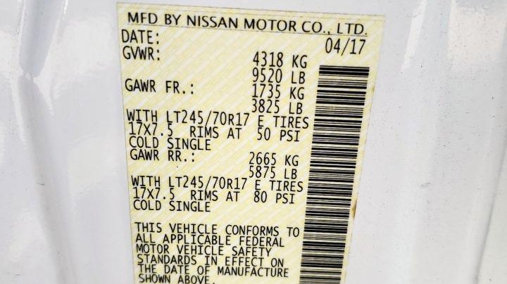 Nissan NV  2017
