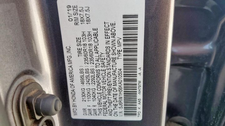 Honda CR-V  2019