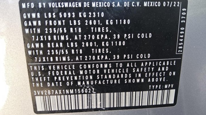 Volkswagen Tiguan  2022