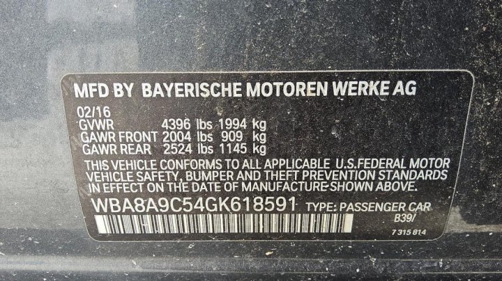 BMW 320  2016