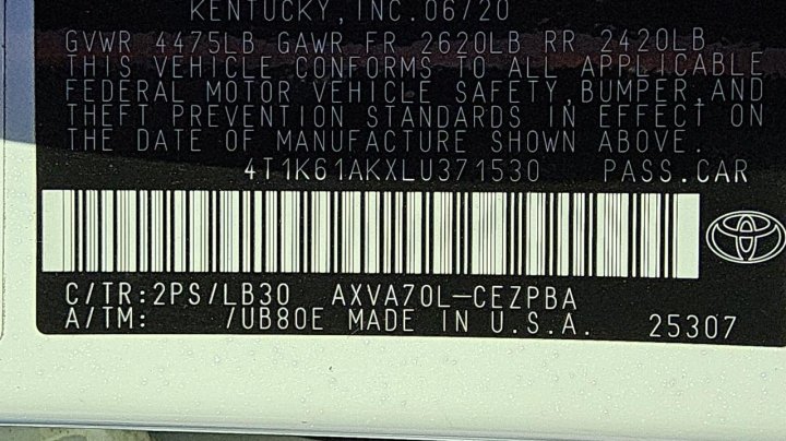 Toyota Camry  2020