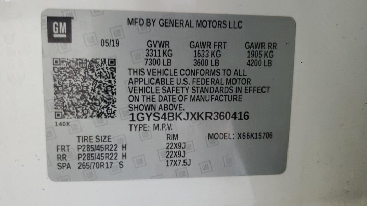 Cadillac Escalade  2019
