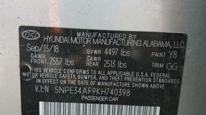 Hyundai SONATA  2019