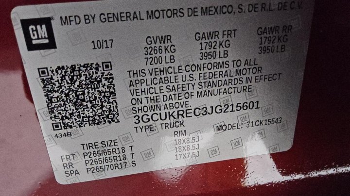 Chevrolet Silverado  2018
