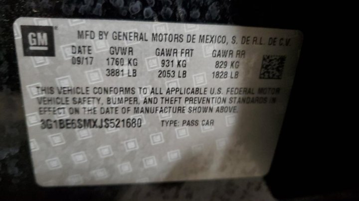 Chevrolet CRUZE  2018