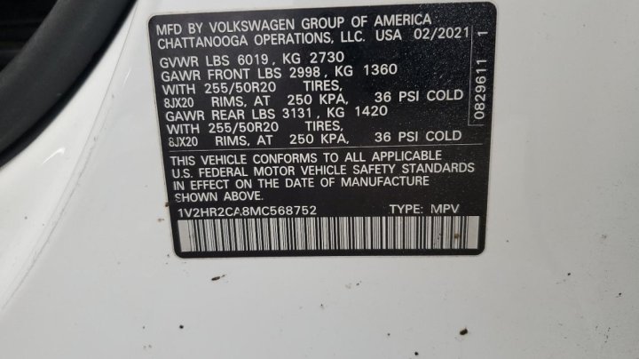 Volkswagen Atlas  2021