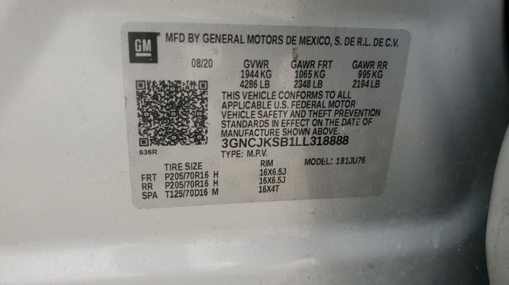Chevrolet Trax  2020