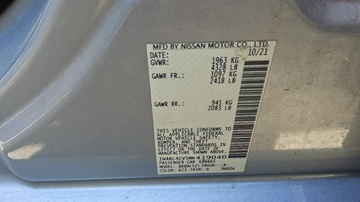 Nissan Altima  2021