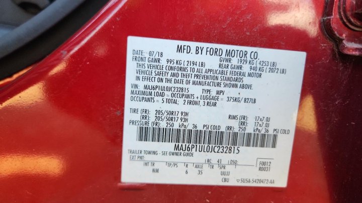 Ford ECOSPORT  2018