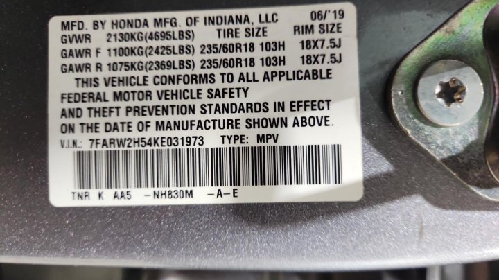 Honda CR-V EX 2019