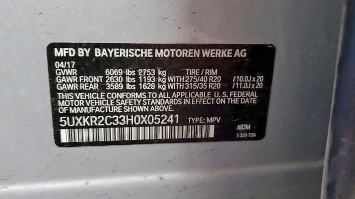 BMW X5 SDRIVE35I 2017
