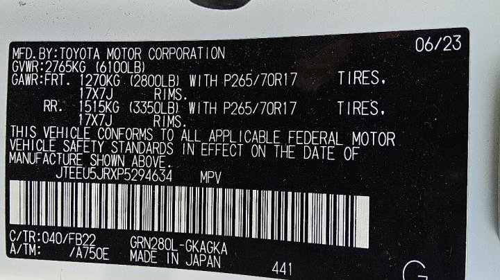 Toyota 4runner SR5 2023