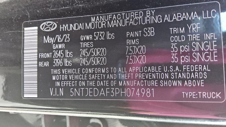 Hyundai SANTA CRUZ LIMITED 2023