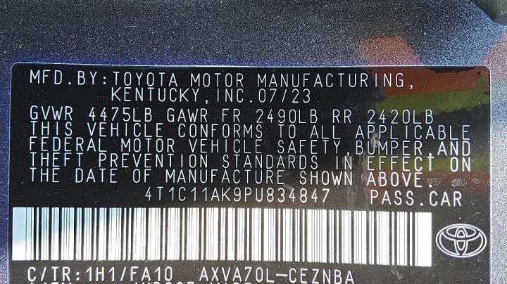 Toyota Camry LE 2023