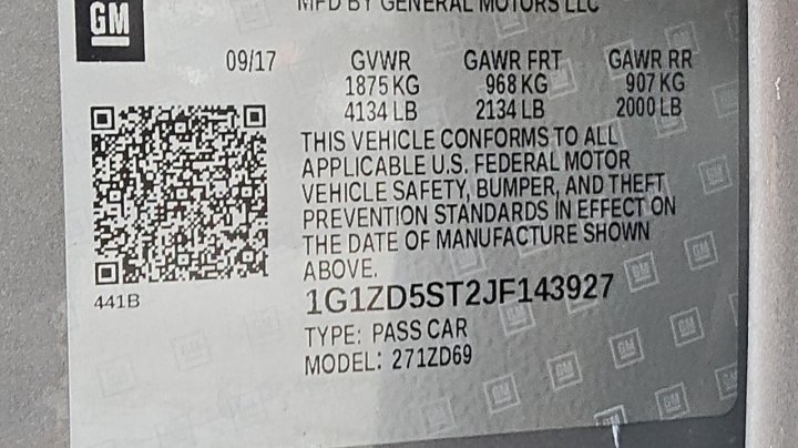 Chevrolet Malibu LT 2018